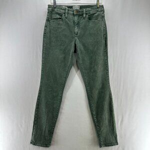 Universal Thread Jeans Womens 4/27R High Rise Skinny Stretch Denim Washed Green